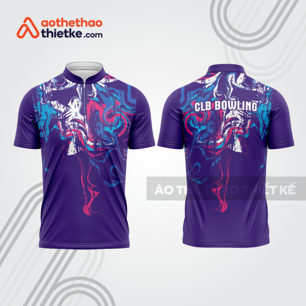 Mẫu thiết kế áo khóa kéo đồng phục CLB bowling bl254