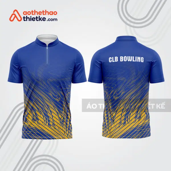 Mẫu thiết kế áo khóa kéo đồng phục CLB bowling bl259