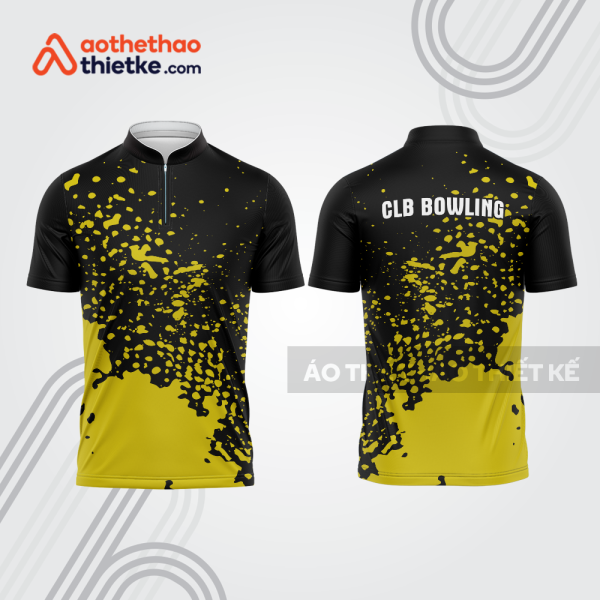 Mẫu thiết kế áo khóa kéo đồng phục CLB bowling bl265