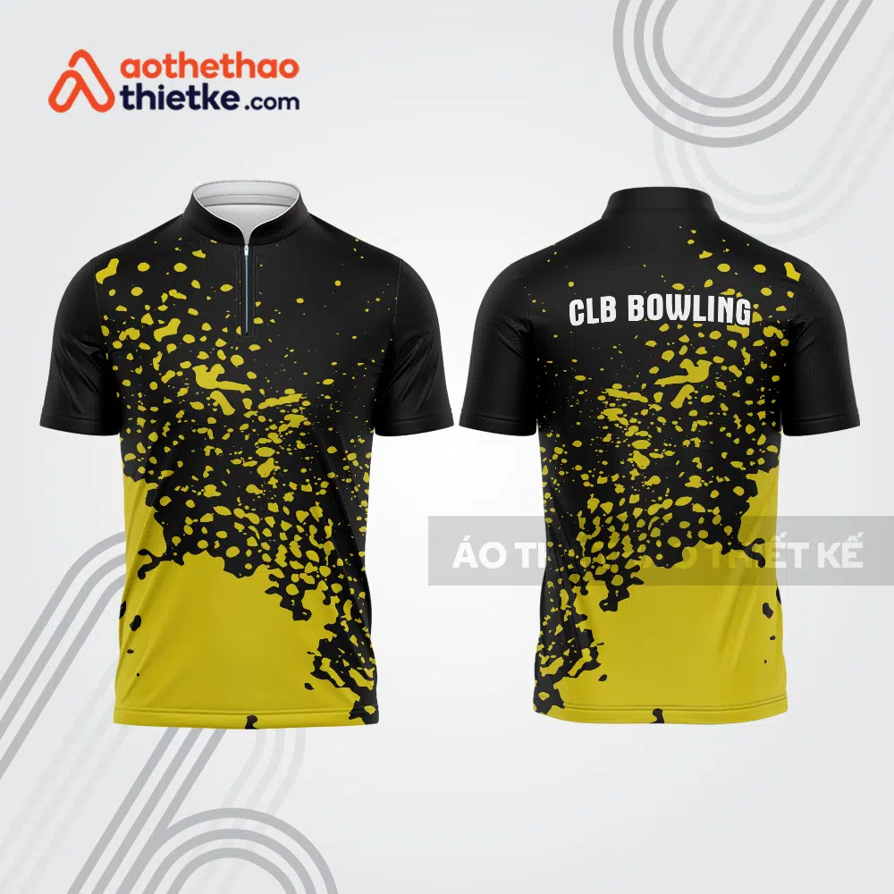 Mẫu thiết kế áo khóa kéo đồng phục CLB bowling bl265