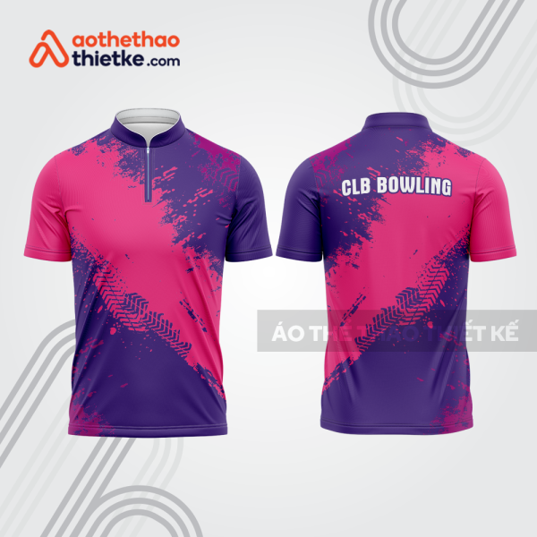 Mẫu thiết kế áo khóa kéo đồng phục CLB bowling bl281