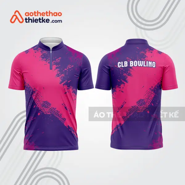 Mẫu thiết kế áo khóa kéo đồng phục CLB bowling bl281