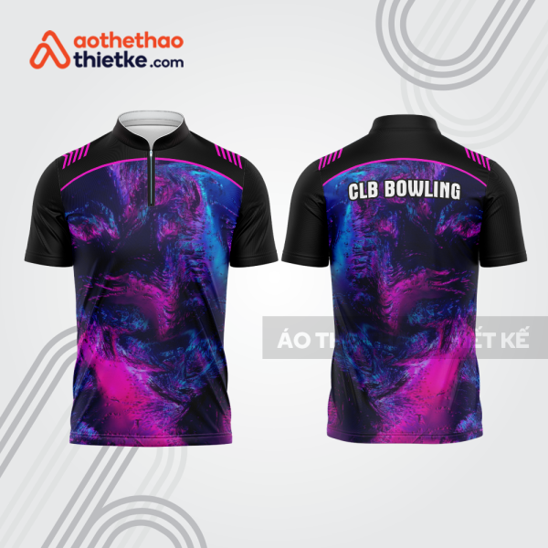Mẫu thiết kế áo khóa kéo đồng phục CLB bowling bl282