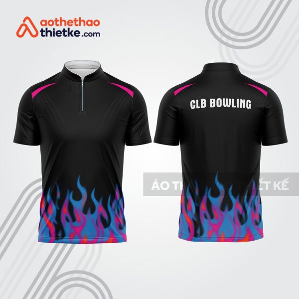 Mẫu thiết kế áo khóa kéo đồng phục CLB bowling bl284