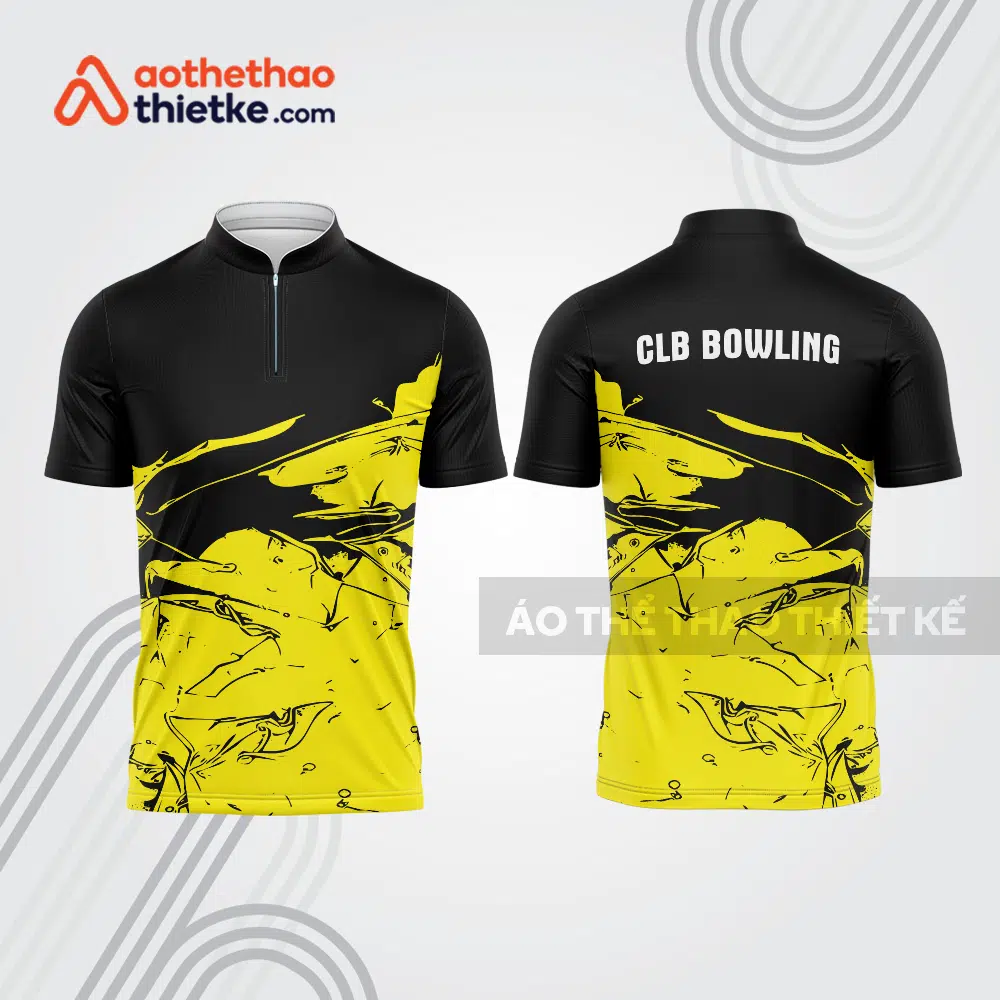 Mẫu thiết kế áo khóa kéo đồng phục CLB bowling bl286