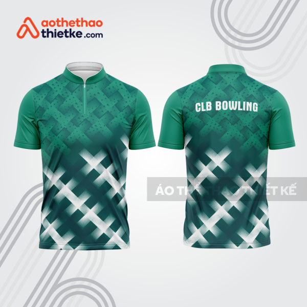 Mẫu thiết kế áo khóa kéo đồng phục CLB bowling bl290