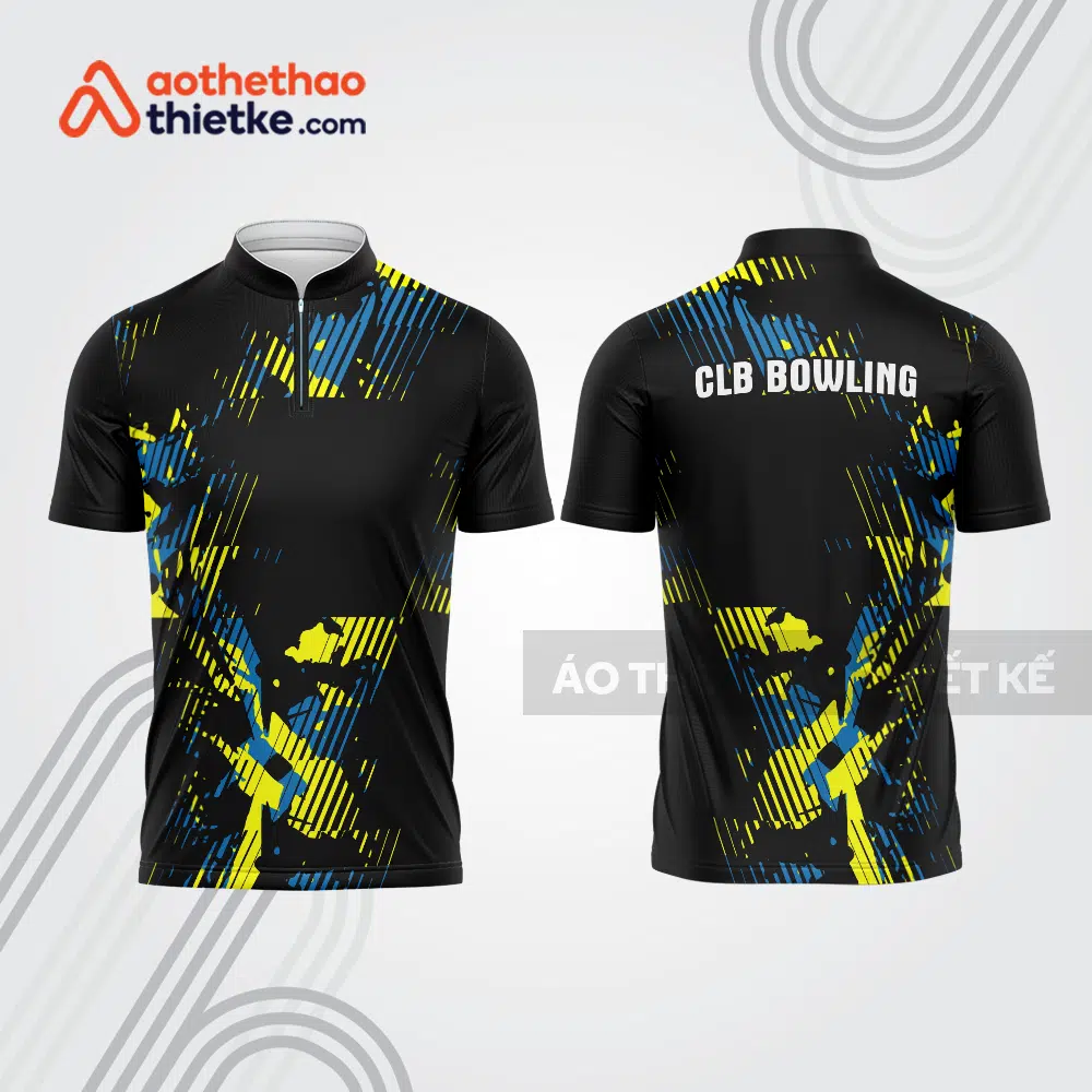 Mẫu thiết kế áo khóa kéo đồng phục CLB bowling bl294
