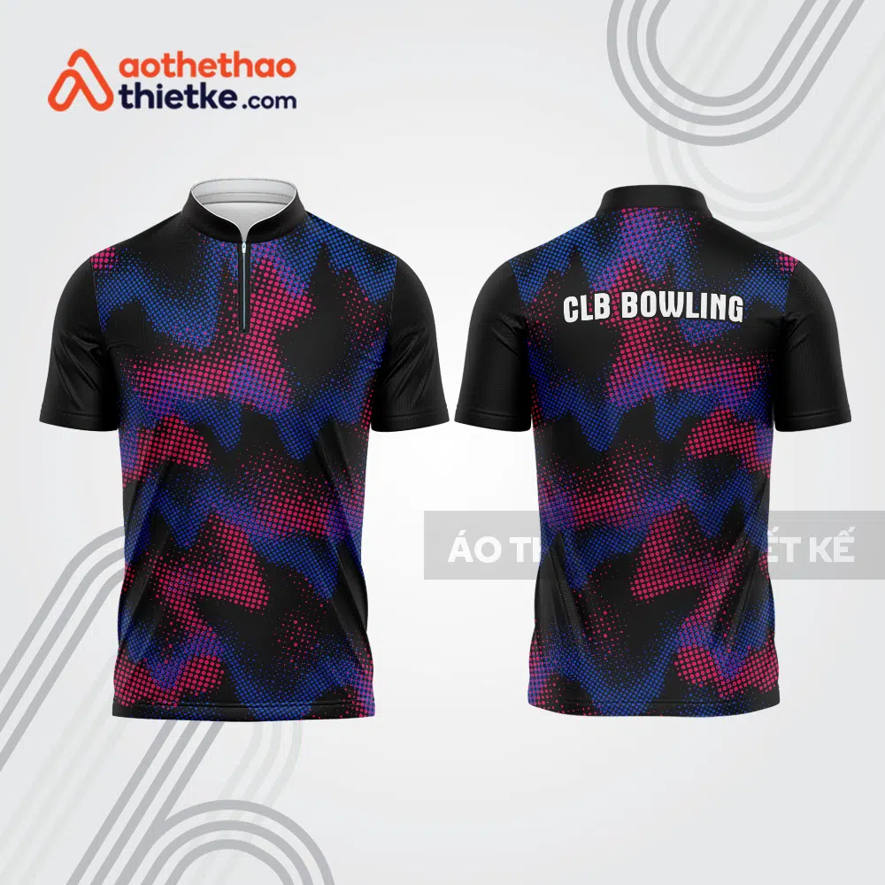 Mẫu thiết kế áo khóa kéo đồng phục CLB bowling bl298