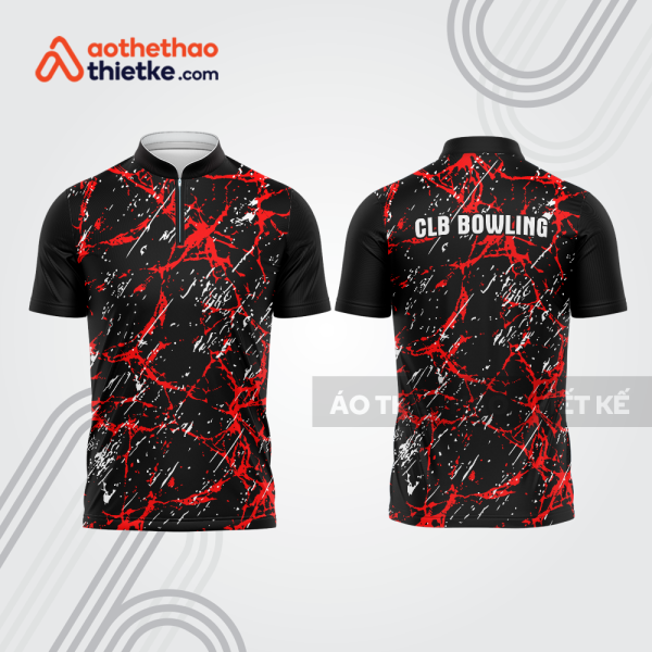 Mẫu thiết kế áo khóa kéo đồng phục CLB bowling bl308