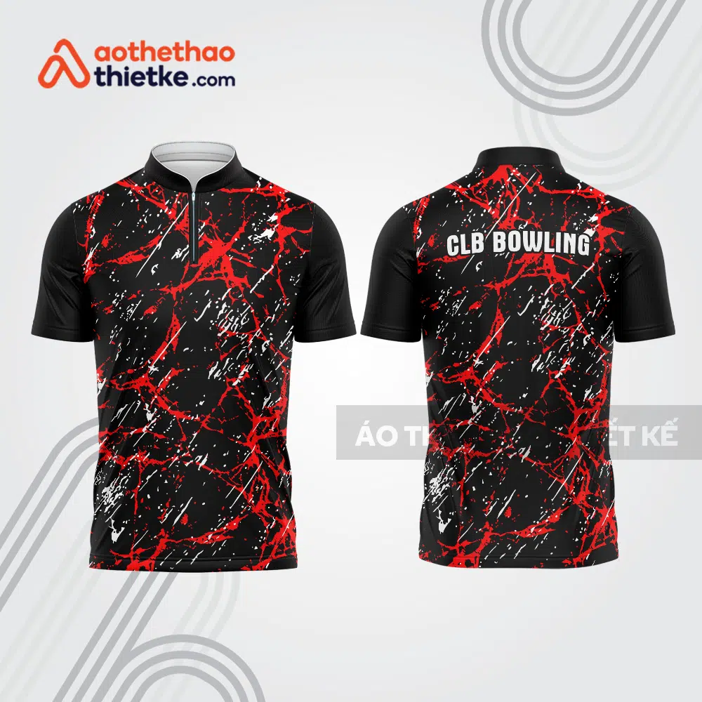 Mẫu thiết kế áo khóa kéo đồng phục CLB bowling bl308