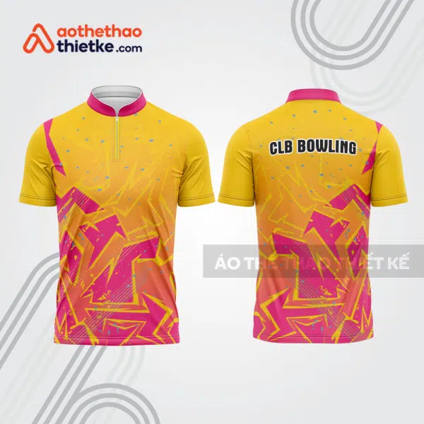 Mẫu thiết kế áo khóa kéo đồng phục CLB bowling bl310
