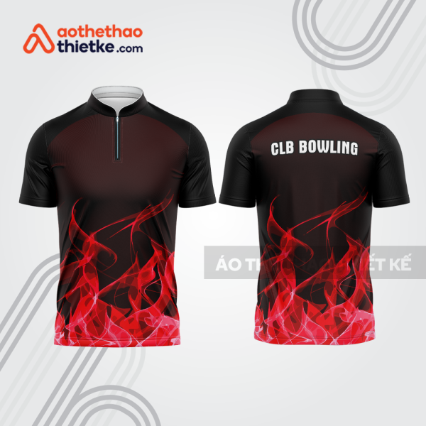 Mẫu thiết kế áo khóa kéo đồng phục CLB bowling bl315