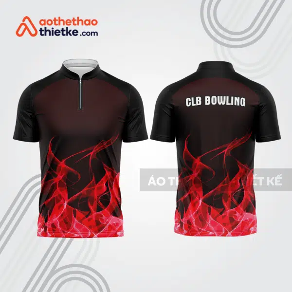 Mẫu thiết kế áo khóa kéo đồng phục CLB bowling bl315