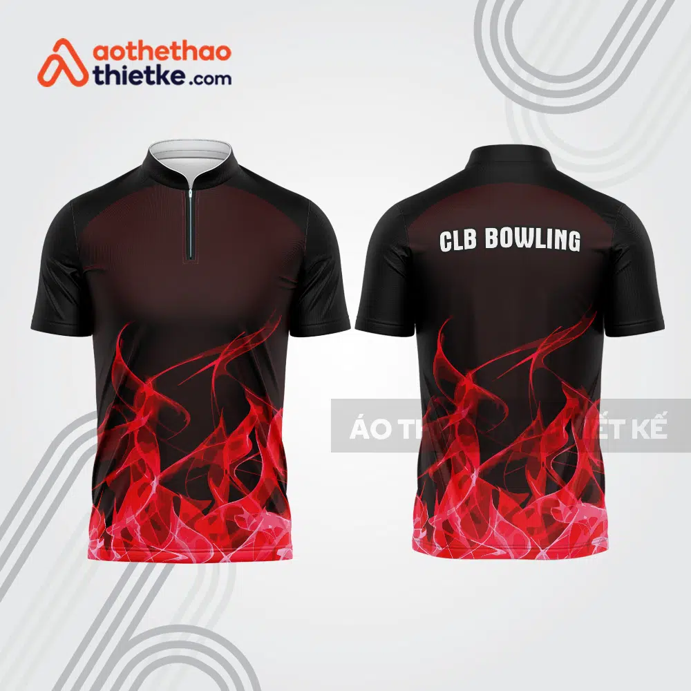 Mẫu thiết kế áo khóa kéo đồng phục CLB bowling bl315