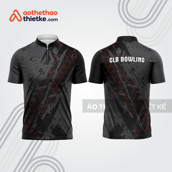 Mẫu thiết kế áo khóa kéo đồng phục CLB bowling bl319