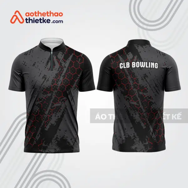 Mẫu thiết kế áo khóa kéo đồng phục CLB bowling bl319