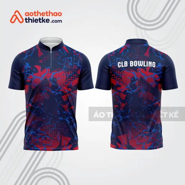 Mẫu thiết kế áo khóa kéo đồng phục CLB bowling bl324