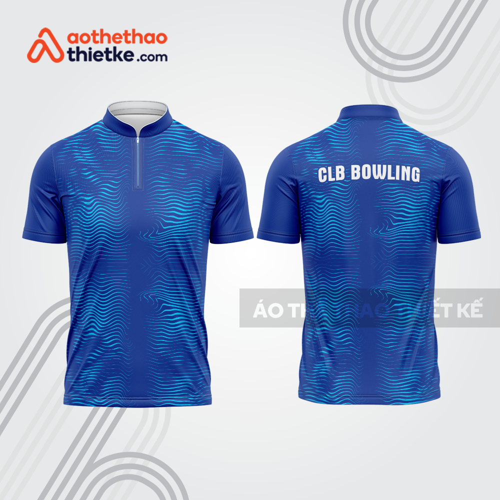Mẫu thiết kế áo khóa kéo đồng phục CLB bowling bl328