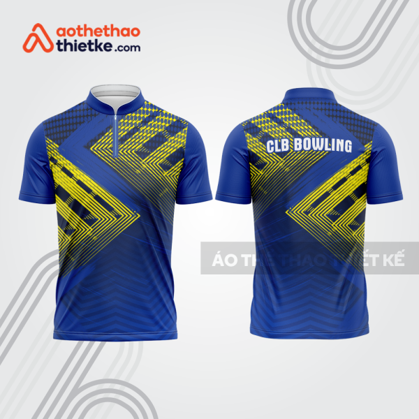 Mẫu thiết kế áo khóa kéo đồng phục CLB bowling bl332