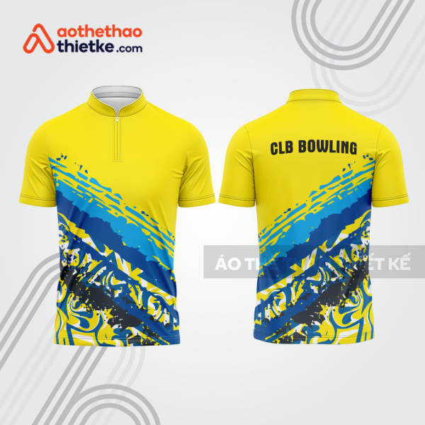 Mẫu thiết kế áo khóa kéo đồng phục CLB bowling bl333