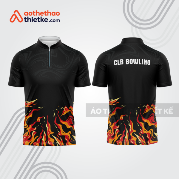 Mẫu thiết kế áo khóa kéo đồng phục CLB bowling bl340