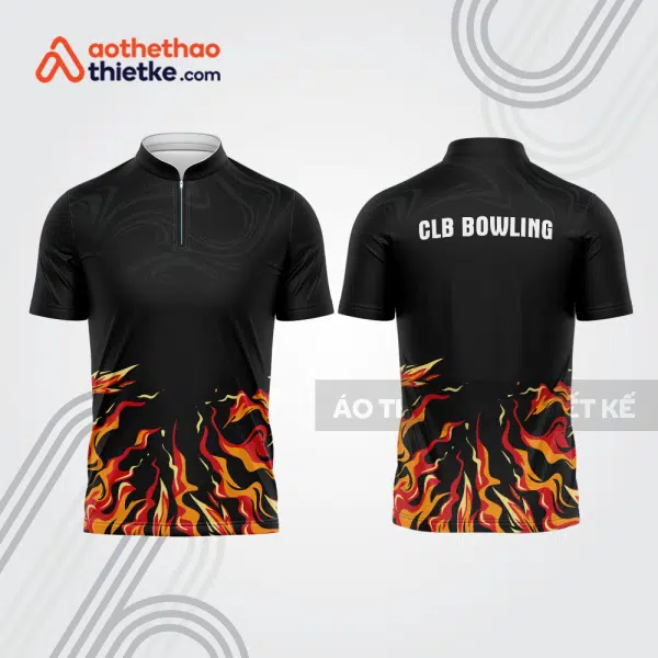 Mẫu thiết kế áo khóa kéo đồng phục CLB bowling bl340
