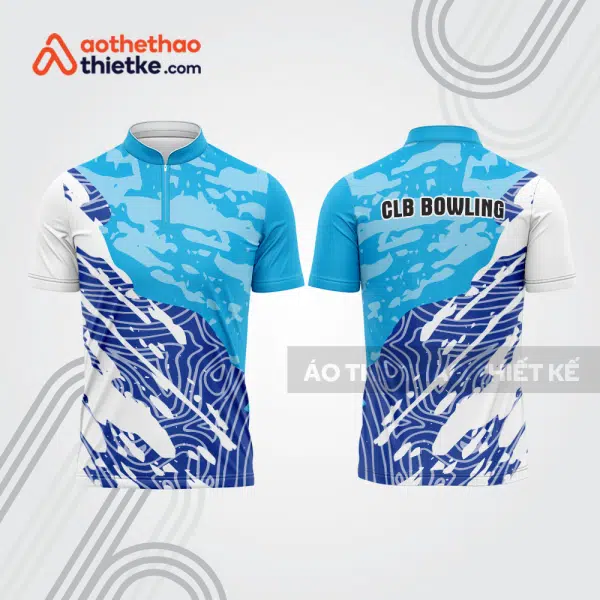 Mẫu thiết kế áo khóa kéo đồng phục CLB bowling bl343