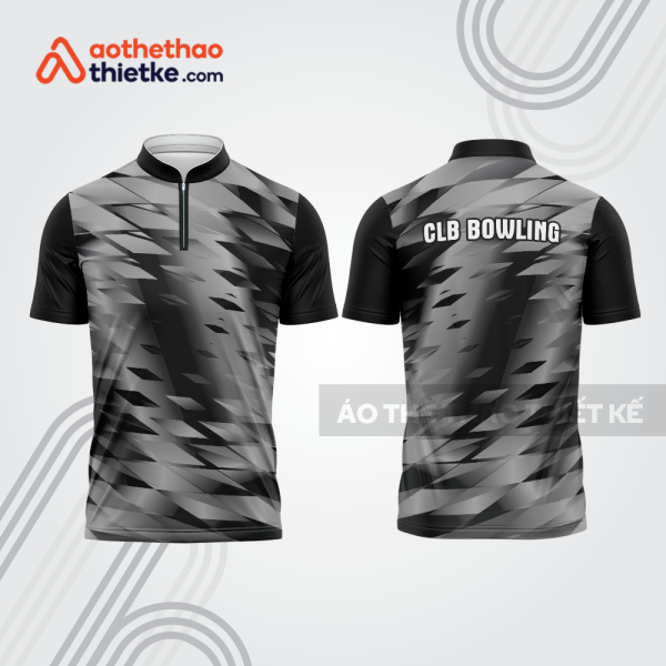 Mẫu thiết kế áo khóa kéo đồng phục CLB bowling bl344