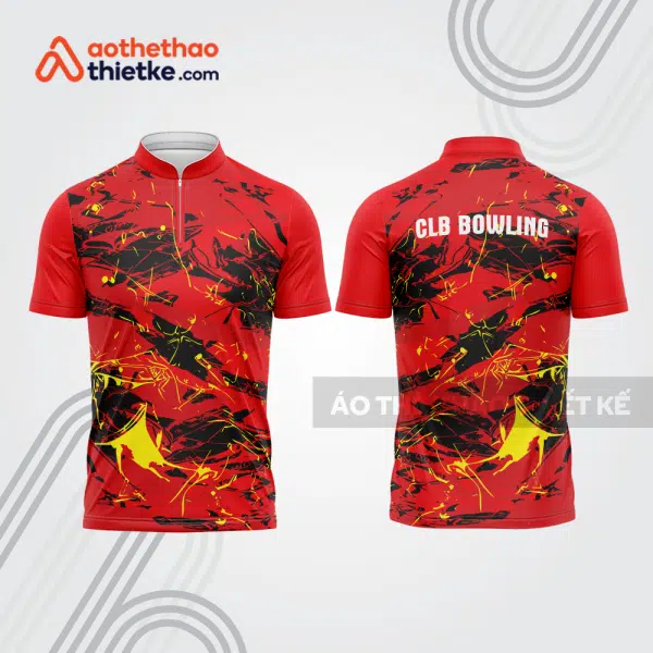 Mẫu thiết kế áo khóa kéo đồng phục CLB bowling bl346