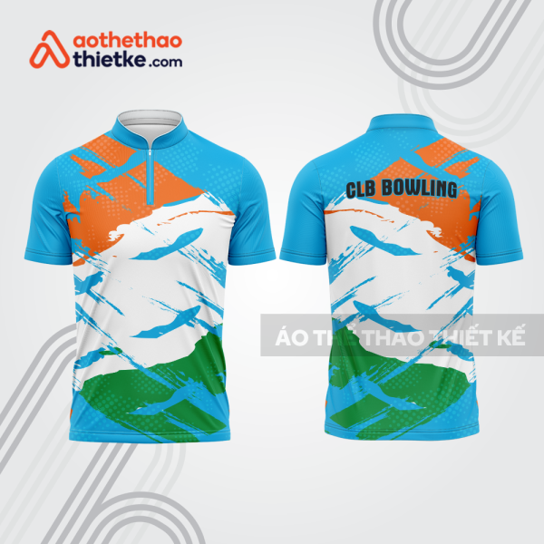 Mẫu thiết kế áo khóa kéo đồng phục CLB bowling bl347