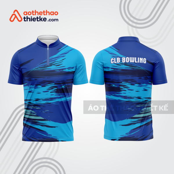 Mẫu thiết kế áo khóa kéo đồng phục CLB bowling bl350