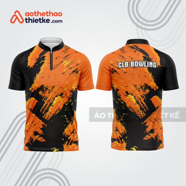Mẫu thiết kế áo khóa kéo đồng phục CLB bowling bl353