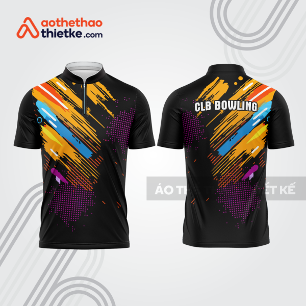 Mẫu thiết kế áo khóa kéo đồng phục CLB bowling bl365