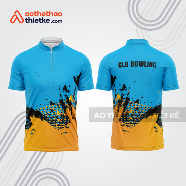 Mẫu thiết kế áo khóa kéo đồng phục CLB bowling bl369