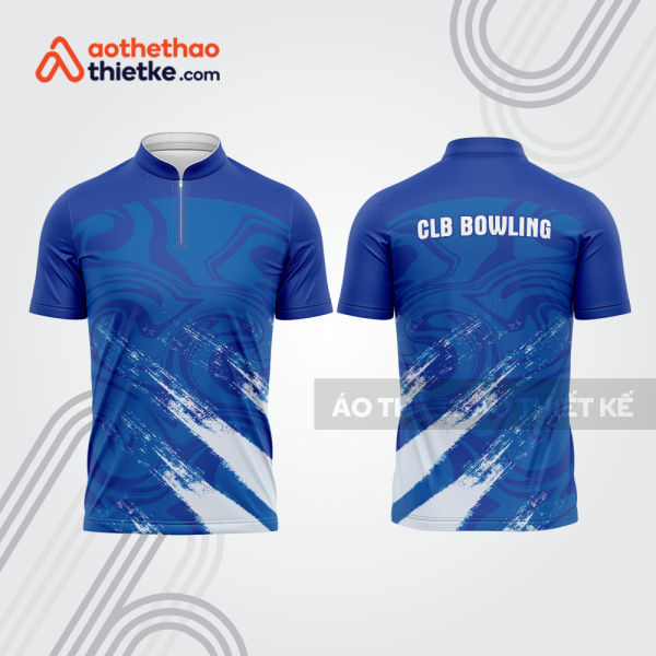 Mẫu thiết kế áo khóa kéo đồng phục CLB bowling bl374