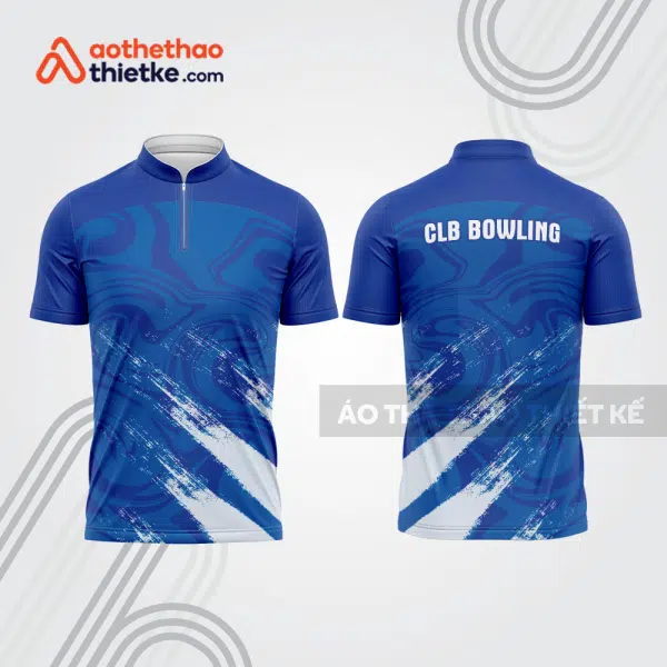 Mẫu thiết kế áo khóa kéo đồng phục CLB bowling bl374
