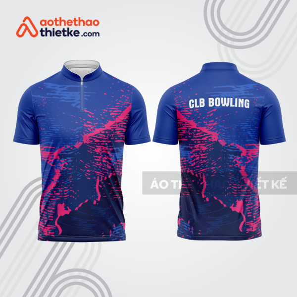 Mẫu thiết kế áo khóa kéo đồng phục CLB bowling bl376