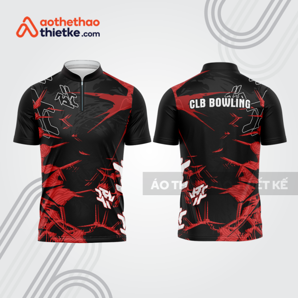 Mẫu thiết kế áo khóa kéo đồng phục CLB bowling bl378