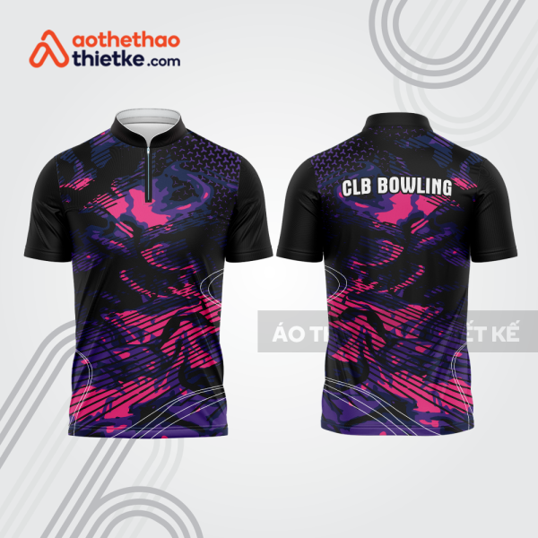 Mẫu thiết kế áo khóa kéo đồng phục CLB bowling bl380