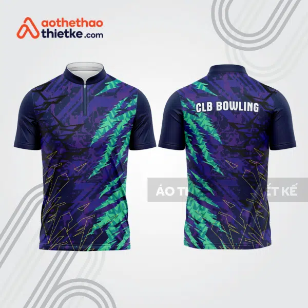 Mẫu thiết kế áo khóa kéo đồng phục CLB bowling bl382