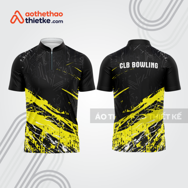 Mẫu thiết kế áo khóa kéo đồng phục CLB bowling bl383