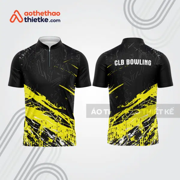 Mẫu thiết kế áo khóa kéo đồng phục CLB bowling bl383
