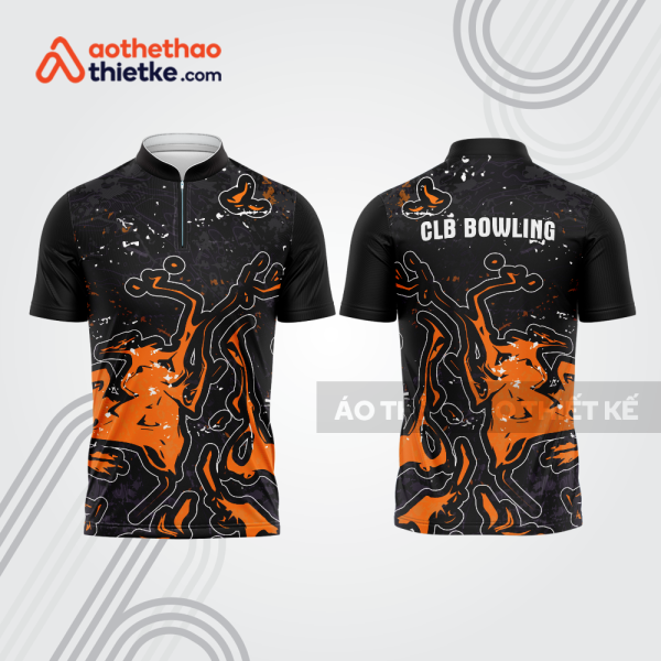 Mẫu thiết kế áo khóa kéo đồng phục CLB bowling bl385
