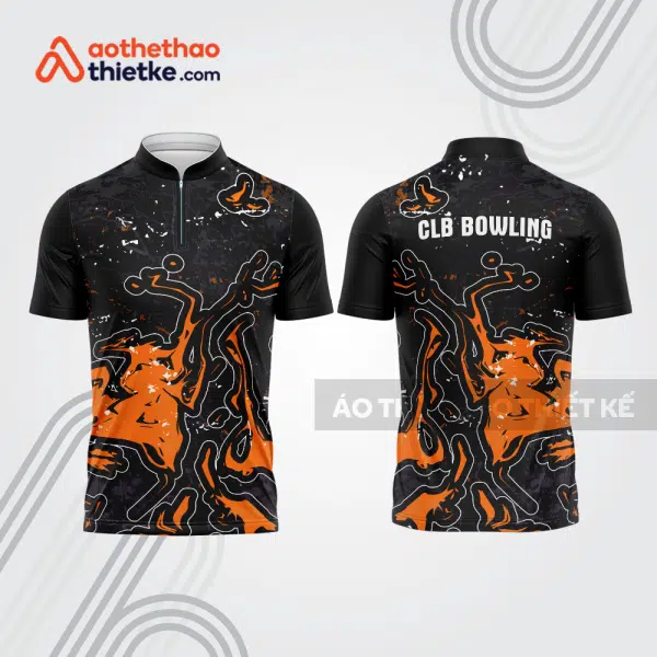 Mẫu thiết kế áo khóa kéo đồng phục CLB bowling bl385