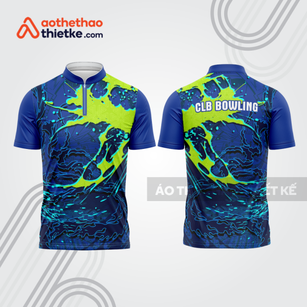 Mẫu thiết kế áo khóa kéo đồng phục CLB bowling bl386