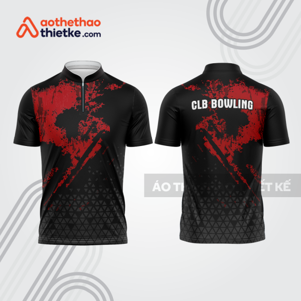 Mẫu thiết kế áo khóa kéo đồng phục CLB bowling bl389