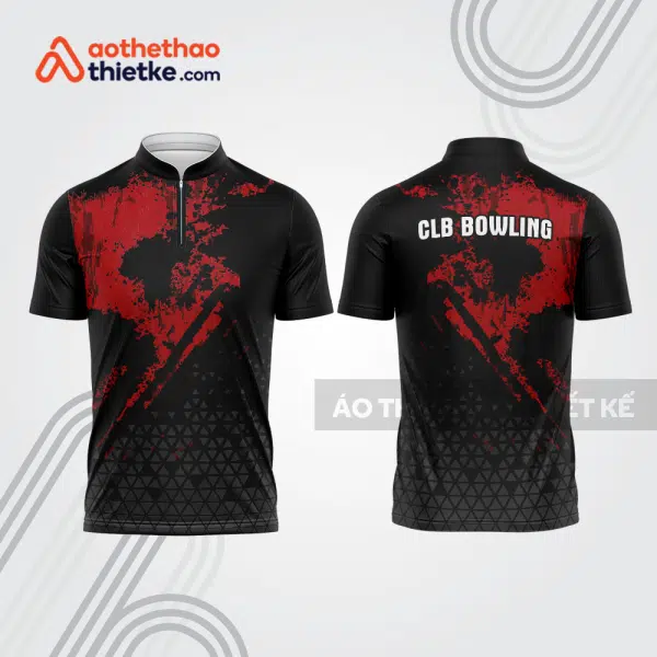 Mẫu thiết kế áo khóa kéo đồng phục CLB bowling bl389