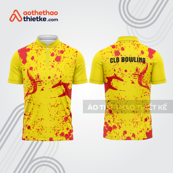 Mẫu thiết kế áo khóa kéo đồng phục CLB bowling bl392