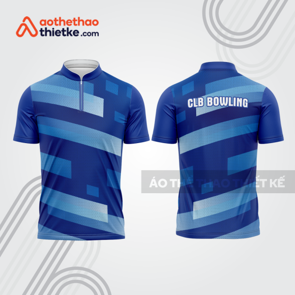 Mẫu thiết kế áo khóa kéo đồng phục CLB bowling bl395