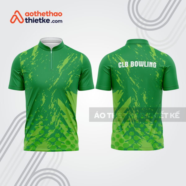 Mẫu thiết kế áo khóa kéo đồng phục CLB bowling bl402